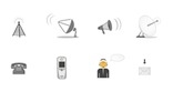 Communication icons set