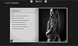 Flip portfolio flash CMS template