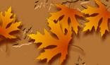 Background with falling leaves