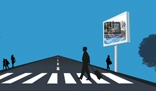 man Crossing  Road