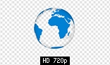 HD Spinning Earth Globe (for light background)