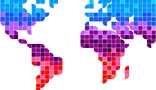 Stylish Mosaic World Map