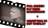 Full Screen Video Background With Vignetting And Curtain FX