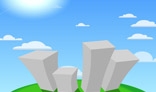 City landscape and nature background. AS2 + AS3 versions.