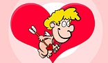 Cupidon animation to valentine's holiday