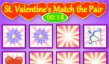 The flash St. Valentine's Day Match the Pairs game