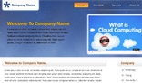 Corporate Sky Cloud Theme: Blue