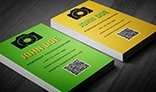 Colourful Creative Photographer's Business Card