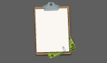 Illustration UI menu - Check board with bribe