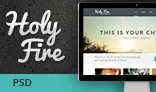 Holy Fire - Church PSD Template