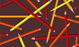 Seamless pattern with pencils