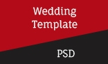 Wedding Single Page PSD Template