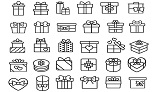 Gift Box Icons Set
