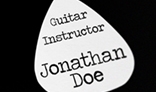 Guitarist Square Business Card