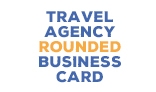 Travel Agency Rounded Business Card