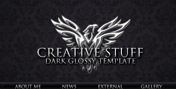 Windows 7 style Dark Glossy Template