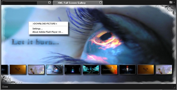 XML Full Screen Resizeable Gallery V2