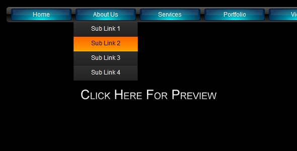 Glossy drop down menu