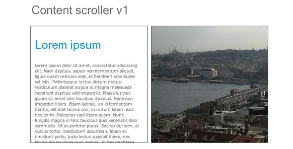 Content scroller v1