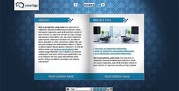 Clean Flash Flipping book CMS