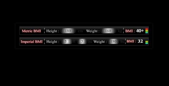 Proffi Metric and Imperial BMI Calculator