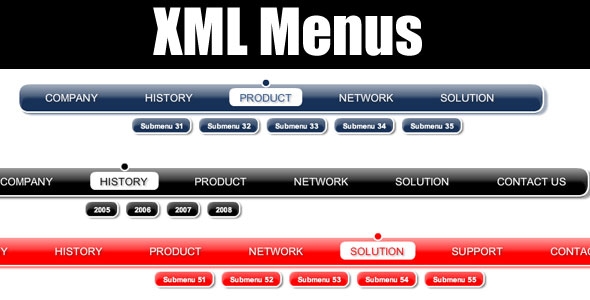 XML Flash Menus