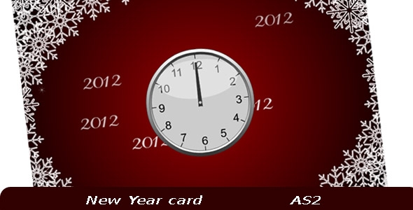 New Year greeting card