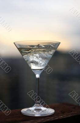 Martini on a sunset