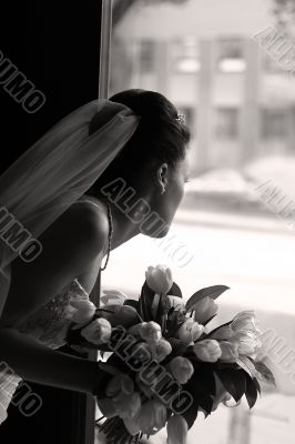 Bride with a bouquet