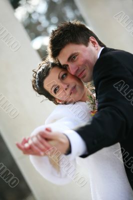 Newly-married couple