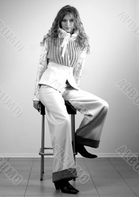 Portrait of the young blonde