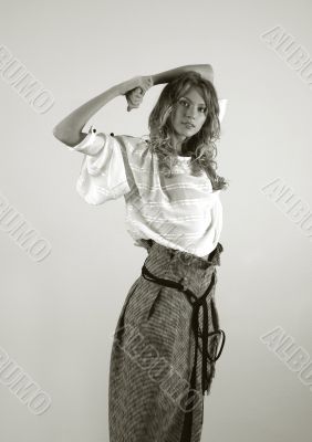 Portrait of the young blonde