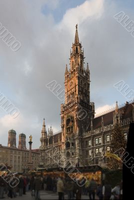 Christ Market at night in Munich