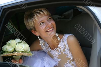 Happy bride