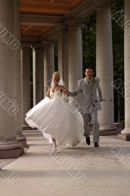 Newly-married couple