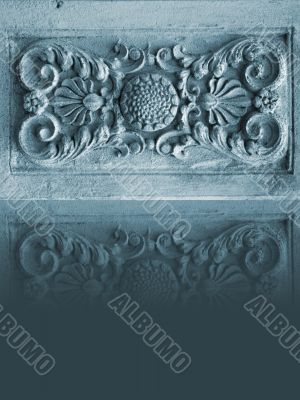 Background. Pattern of a stone and reflection