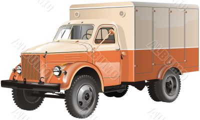 vintage russian lorry