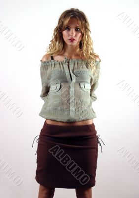 Portrait of the young blonde