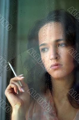 Portrait with a cigarette