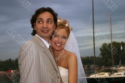 Newly-married couple