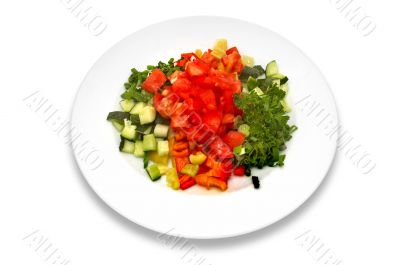 fresh vegetable salad