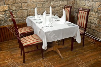 restaurant table