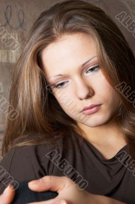 wistful sidelong glance