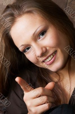 threatening and smiling beauty