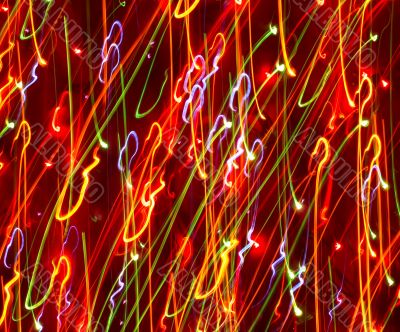 colored light motion blurs