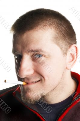 man with cigarette