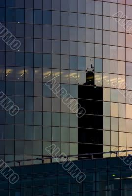 Corporate office building facade