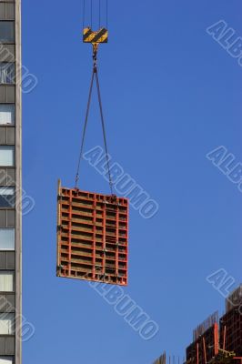 Hoisting concrete block