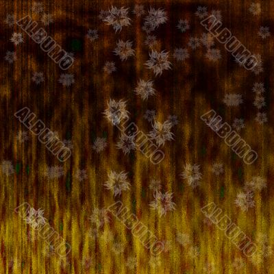 grunge background with abstract flowers