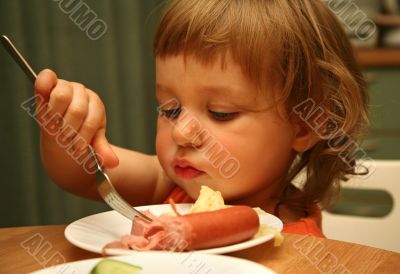 Sausage with macaroni